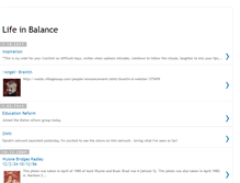 Tablet Screenshot of paularenee-lifeinbalance.blogspot.com