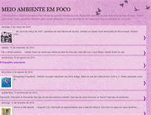 Tablet Screenshot of meioambientemfoco-meioambienteemfoco.blogspot.com