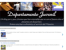 Tablet Screenshot of departamentojuvenil.blogspot.com