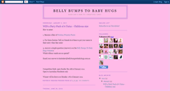 Desktop Screenshot of bellybumpstobabyhugs.blogspot.com