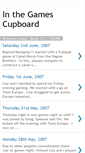 Mobile Screenshot of in-the-games-cupboard.blogspot.com