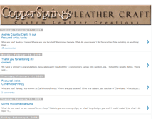 Tablet Screenshot of copperspringsleather.blogspot.com