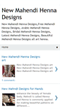 Mobile Screenshot of newmahendihennadesigns.blogspot.com
