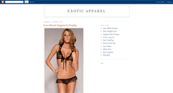 Desktop Screenshot of exotic-apparel.blogspot.com