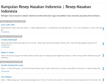 Tablet Screenshot of kumpulanresepmasakanindonesia.blogspot.com