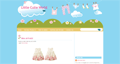 Desktop Screenshot of littlecutieworld.blogspot.com