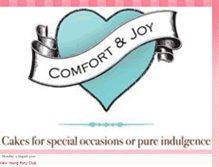 Tablet Screenshot of comfortandjoycakery.blogspot.com