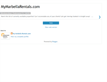 Tablet Screenshot of mymarbellarentals.blogspot.com