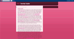 Desktop Screenshot of hentai-babe.blogspot.com
