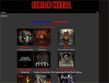 Tablet Screenshot of lyricsmetal.blogspot.com