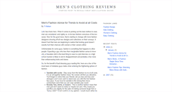 Desktop Screenshot of men-clothing-reviews.blogspot.com