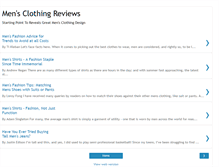 Tablet Screenshot of men-clothing-reviews.blogspot.com
