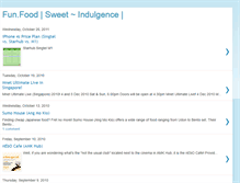 Tablet Screenshot of fun-food-sweet-indulgence.blogspot.com