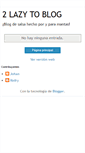 Mobile Screenshot of 2lazytoblog.blogspot.com