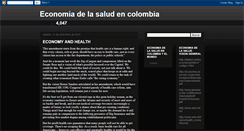 Desktop Screenshot of economiadelasalud.blogspot.com