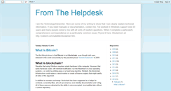 Desktop Screenshot of fromthehelpdesk.blogspot.com