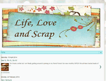 Tablet Screenshot of lifeloveandscrap.blogspot.com