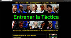 Desktop Screenshot of entrenarlatactica.blogspot.com