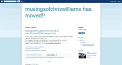 Desktop Screenshot of musingsofchriswilliams.blogspot.com