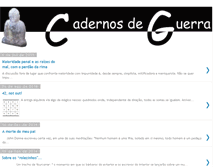 Tablet Screenshot of cadernosdeguerra.blogspot.com