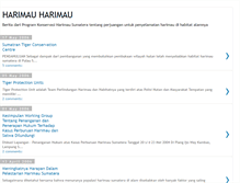 Tablet Screenshot of harimau-sumatera.blogspot.com