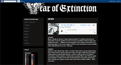 Desktop Screenshot of fearofextinction.blogspot.com