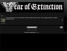 Tablet Screenshot of fearofextinction.blogspot.com