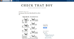Desktop Screenshot of checkthatboy.blogspot.com