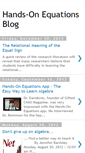 Mobile Screenshot of hands-on-equations.blogspot.com