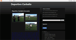 Desktop Screenshot of deportivocarballo.blogspot.com