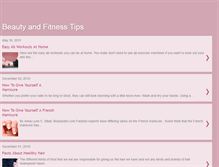 Tablet Screenshot of beautyfitnesstips.blogspot.com