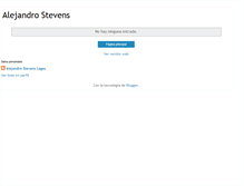 Tablet Screenshot of alejandrostevens.blogspot.com