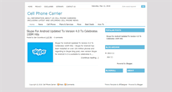 Desktop Screenshot of cellphonecarrier.blogspot.com
