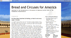 Desktop Screenshot of breadandcircusesforamerica.blogspot.com