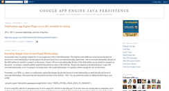 Desktop Screenshot of gae-java-persistence.blogspot.com