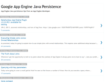 Tablet Screenshot of gae-java-persistence.blogspot.com