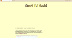 Desktop Screenshot of currentpriceofgold.blogspot.com