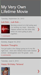 Mobile Screenshot of myveryownlifetimemovie.blogspot.com