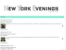 Tablet Screenshot of newyorkevenings.blogspot.com