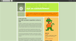 Desktop Screenshot of eyeonsask.blogspot.com