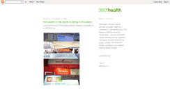 Desktop Screenshot of 360healthblog.blogspot.com
