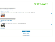 Tablet Screenshot of 360healthblog.blogspot.com