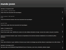 Tablet Screenshot of mundojoven0110.blogspot.com