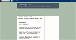 Desktop Screenshot of cheating--spouse.blogspot.com