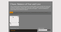 Desktop Screenshot of chaosfearlove.blogspot.com