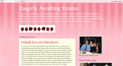 Desktop Screenshot of eagerlyawaitingemma.blogspot.com