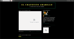 Desktop Screenshot of elchayotitoamarillo.blogspot.com