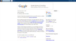 Desktop Screenshot of googlesummerofcode.blogspot.com