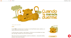 Desktop Screenshot of cuandolamanadaduerme.blogspot.com