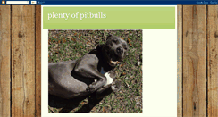 Desktop Screenshot of plentyofpitbulls.blogspot.com